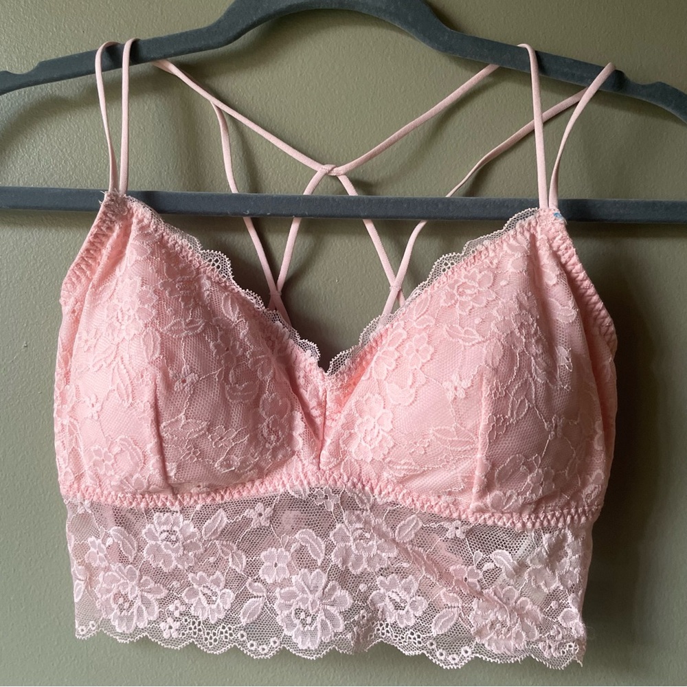 Gilly Hicks Bra Bralette Peach Pink Size Medium